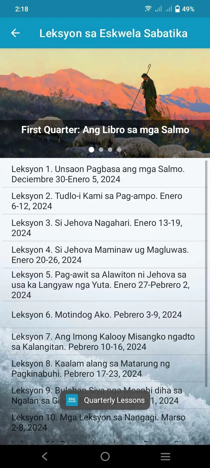 Cebuano: Sabbath School Lesson | Indus Appstore | Screenshot