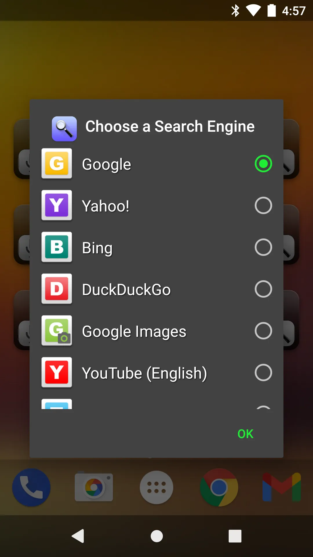 Quick Search Widget (with ads) | Indus Appstore | Screenshot