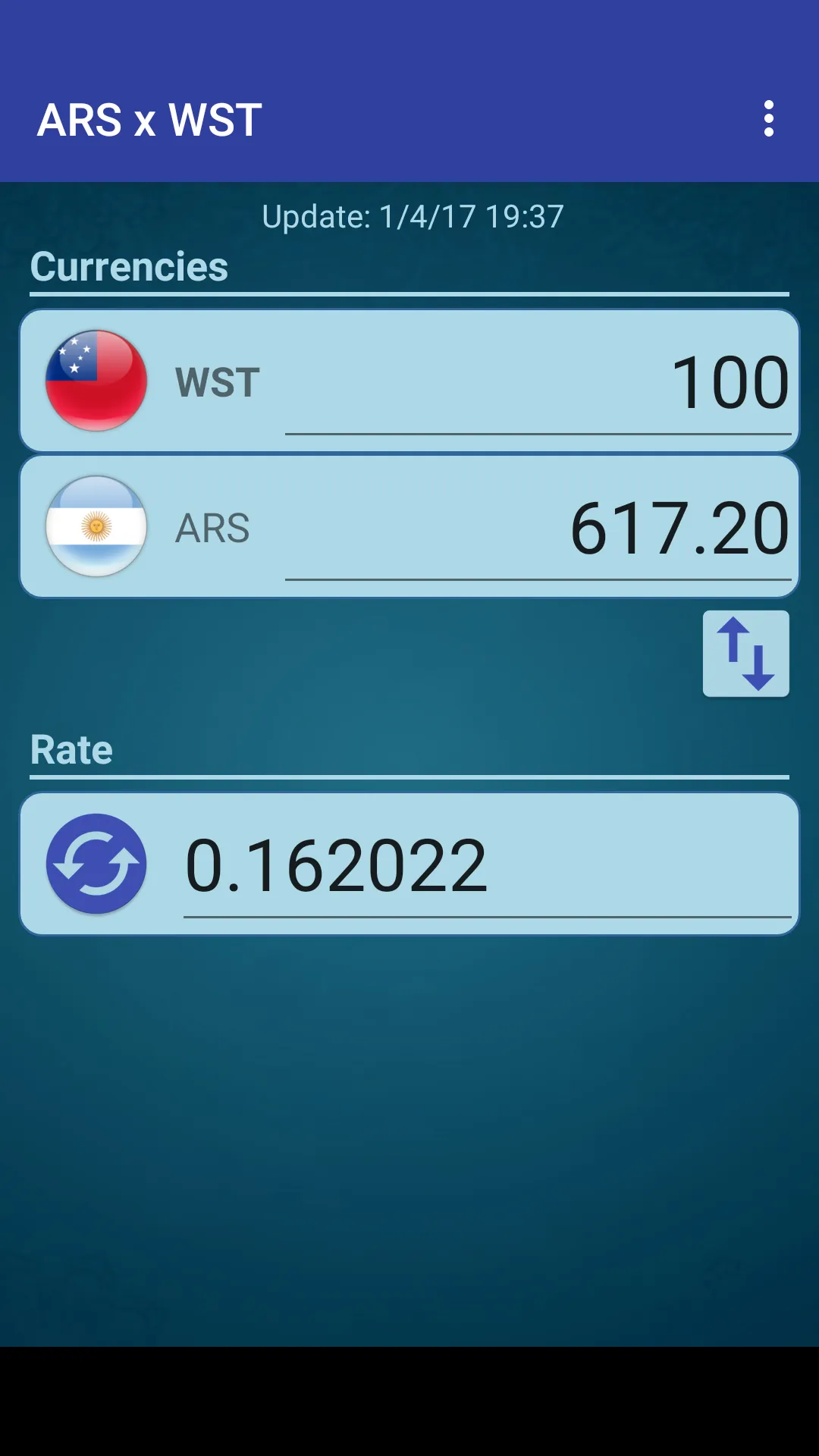 Argentine Peso x Samoan Tala | Indus Appstore | Screenshot