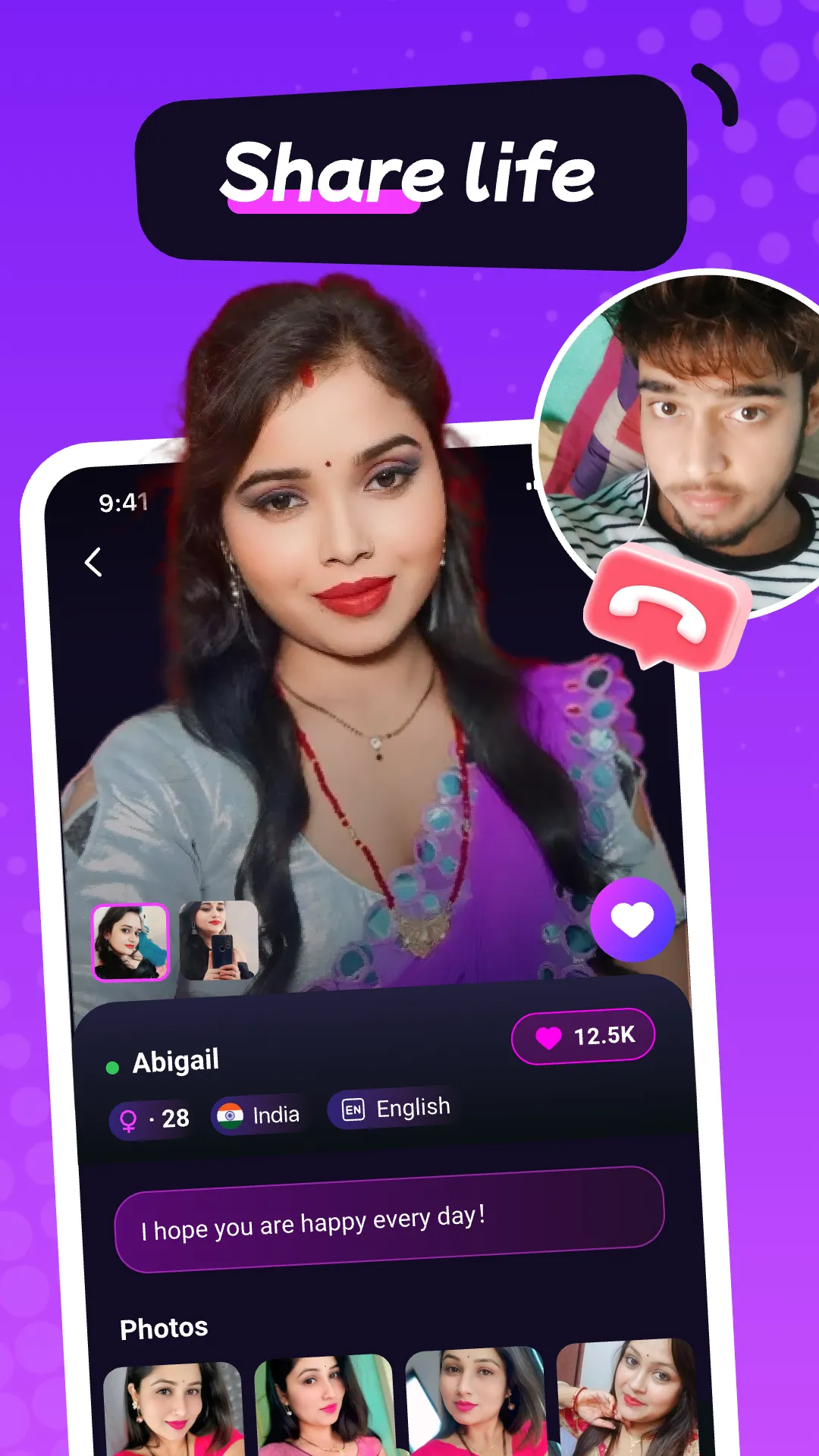 Jomi— Video & Meet friends | Indus Appstore | Screenshot