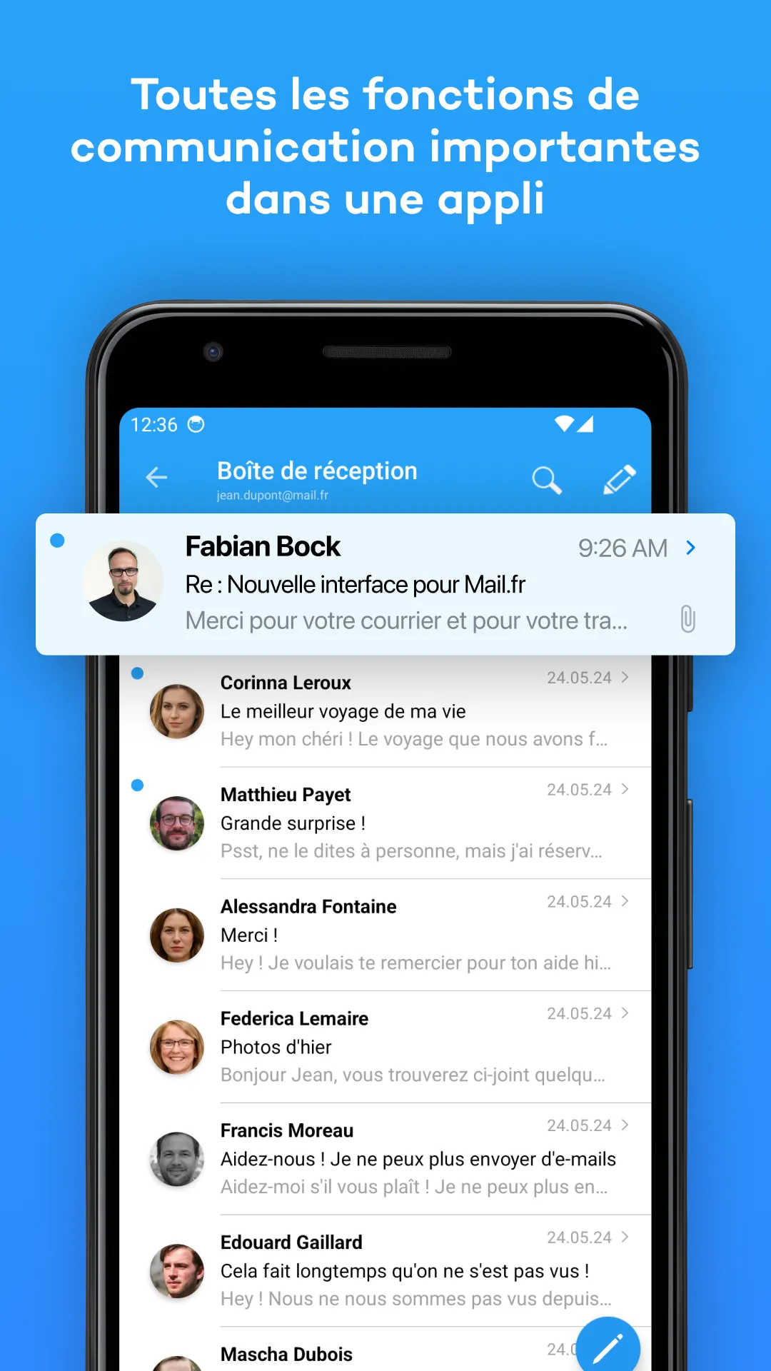 mail.fr Mail | Indus Appstore | Screenshot