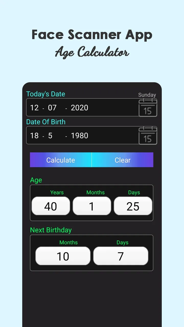 Face Scanner - Age Calculator | Indus Appstore | Screenshot