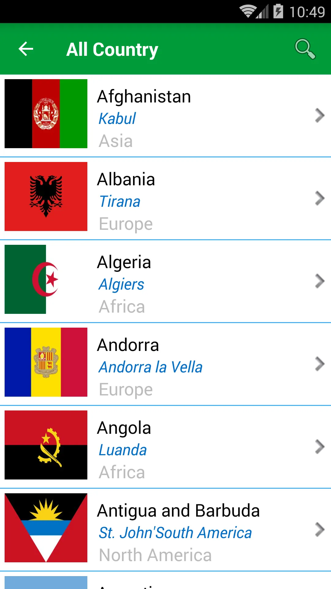 Flags of All Countries of the  | Indus Appstore | Screenshot