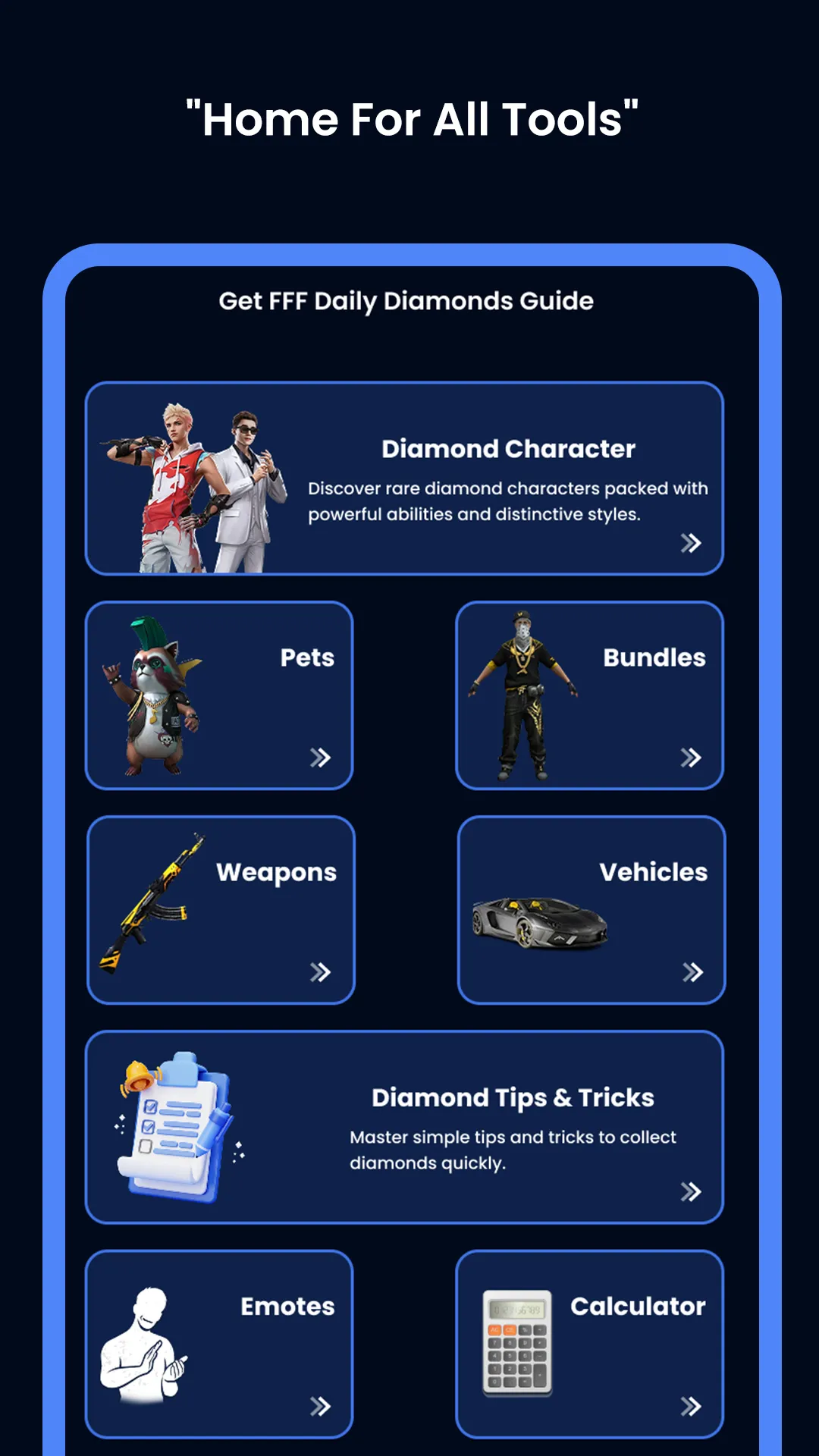 Get FFF Daily Diamonds Guide | Indus Appstore | Screenshot