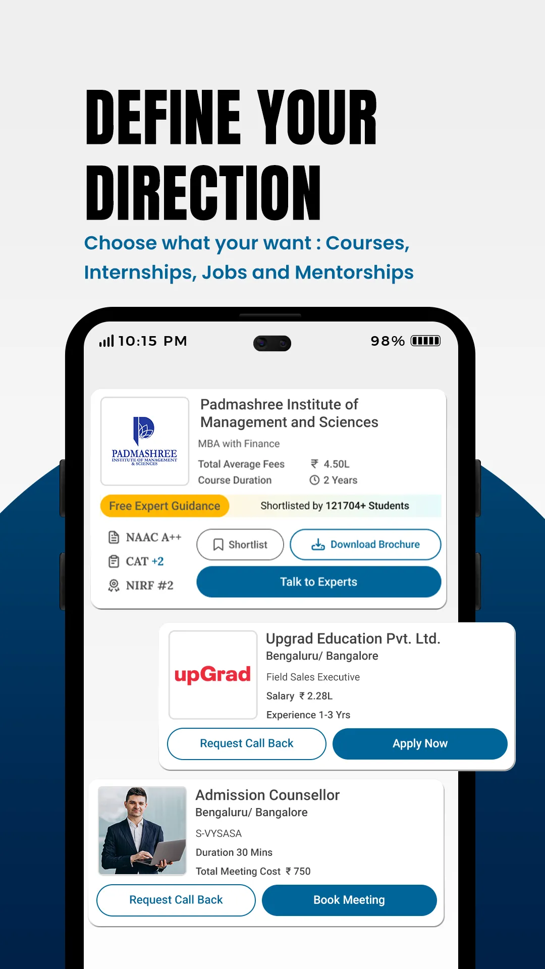 College, Job, & Meetup search | Indus Appstore | Screenshot