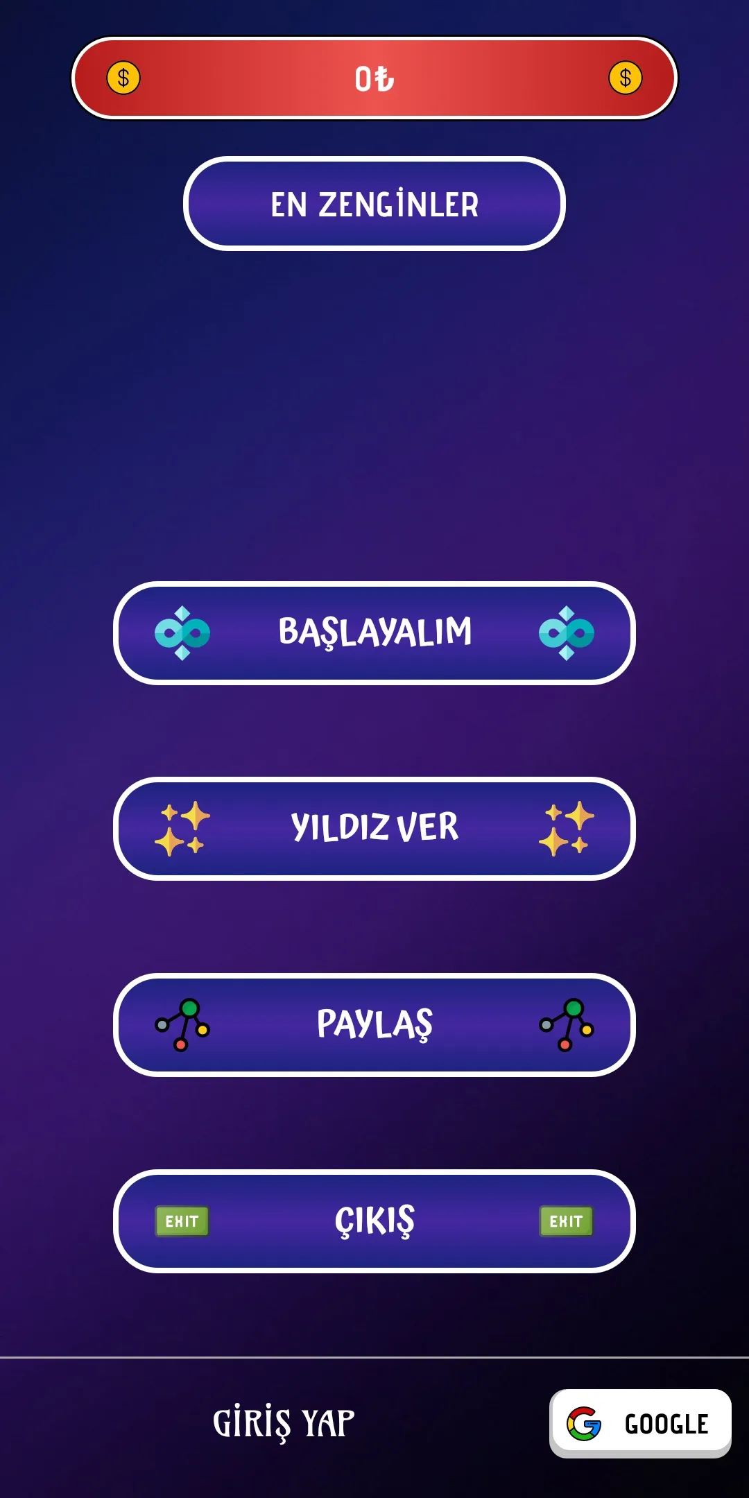 Milyoner Bilgi Yarışması | Indus Appstore | Screenshot