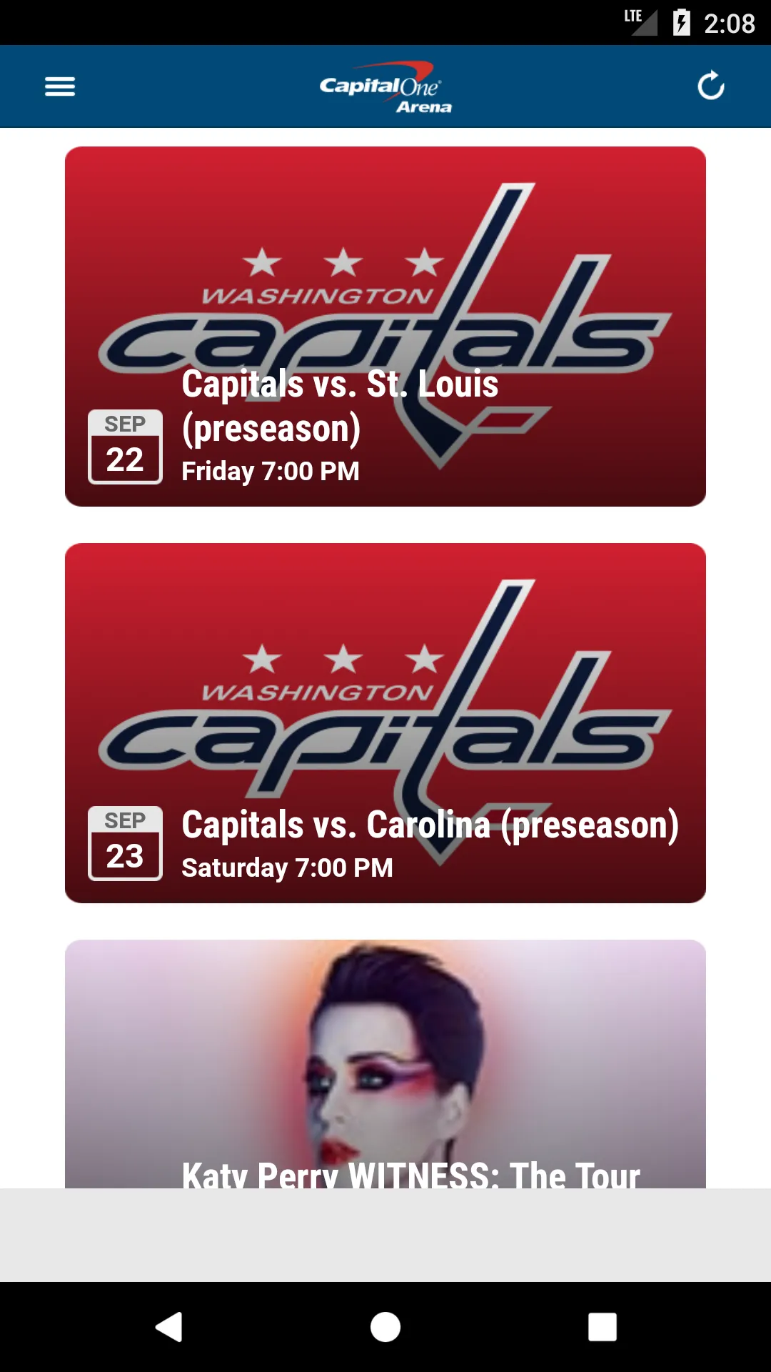 Capital One Arena Mobile | Indus Appstore | Screenshot