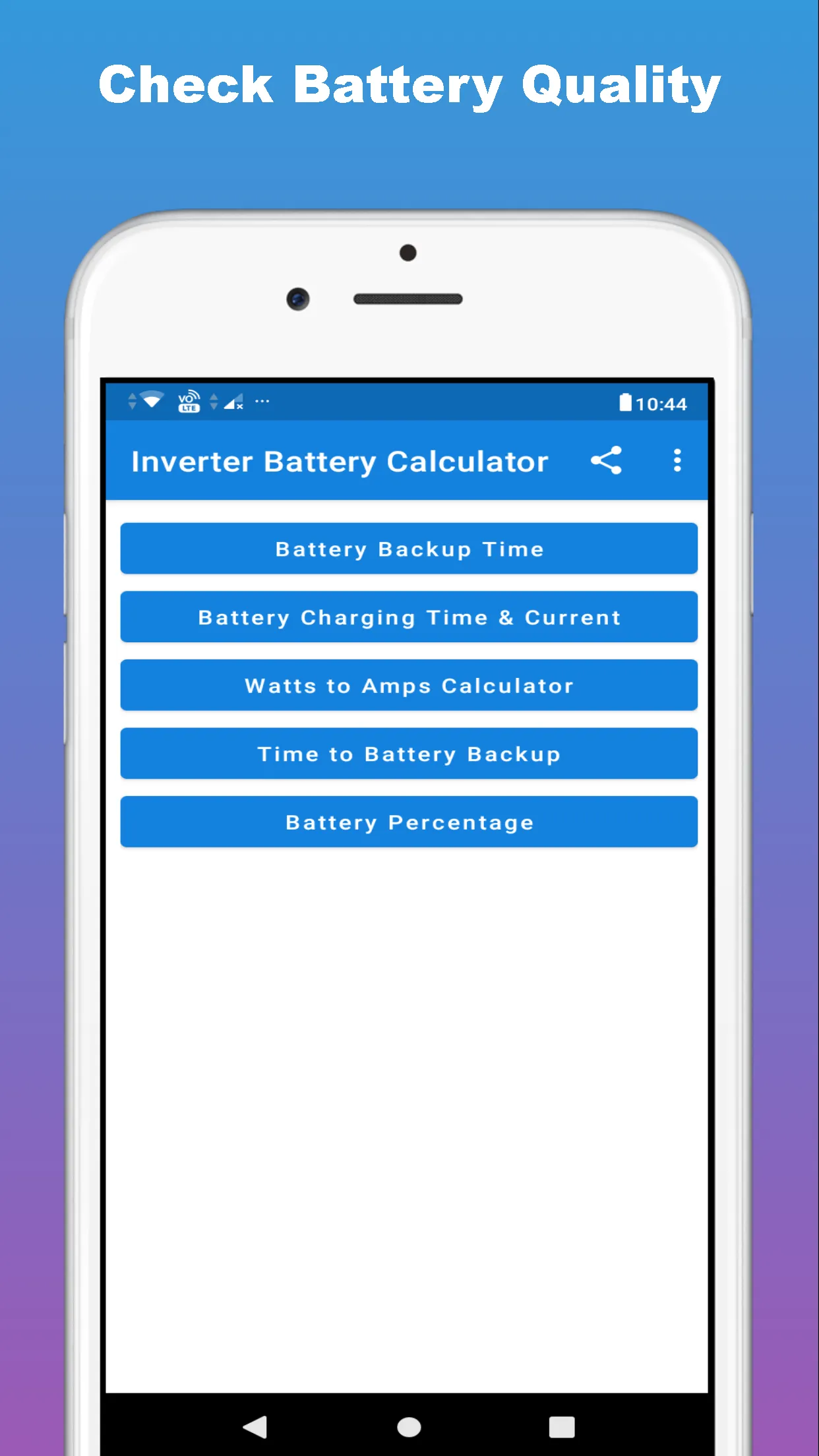 Inverter Battery Calculator | Indus Appstore | Screenshot