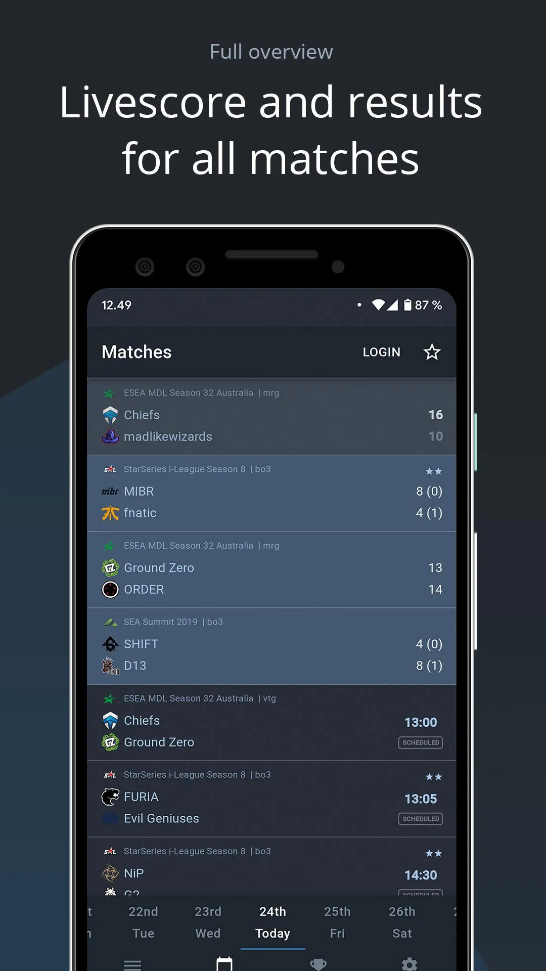 HLTV.org | Indus Appstore | Screenshot