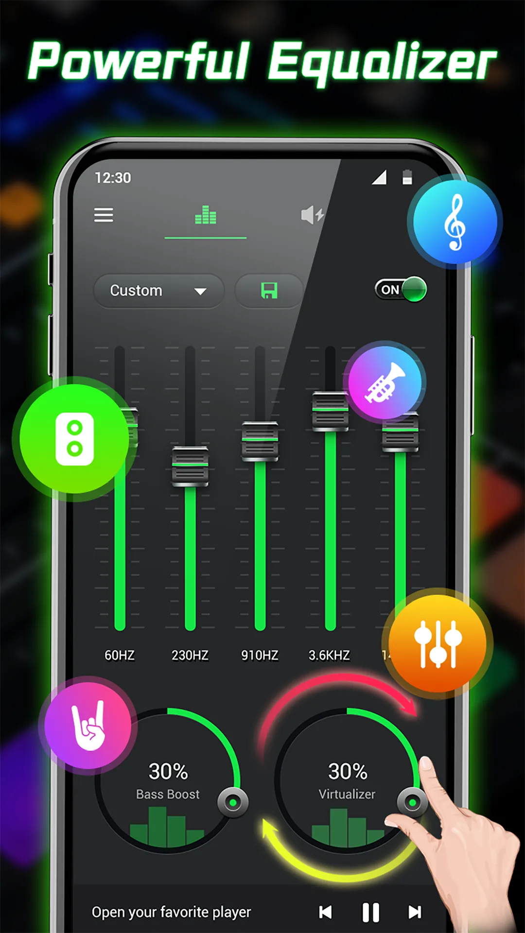 Equalizer- Bass Booster&Volume | Indus Appstore | Screenshot