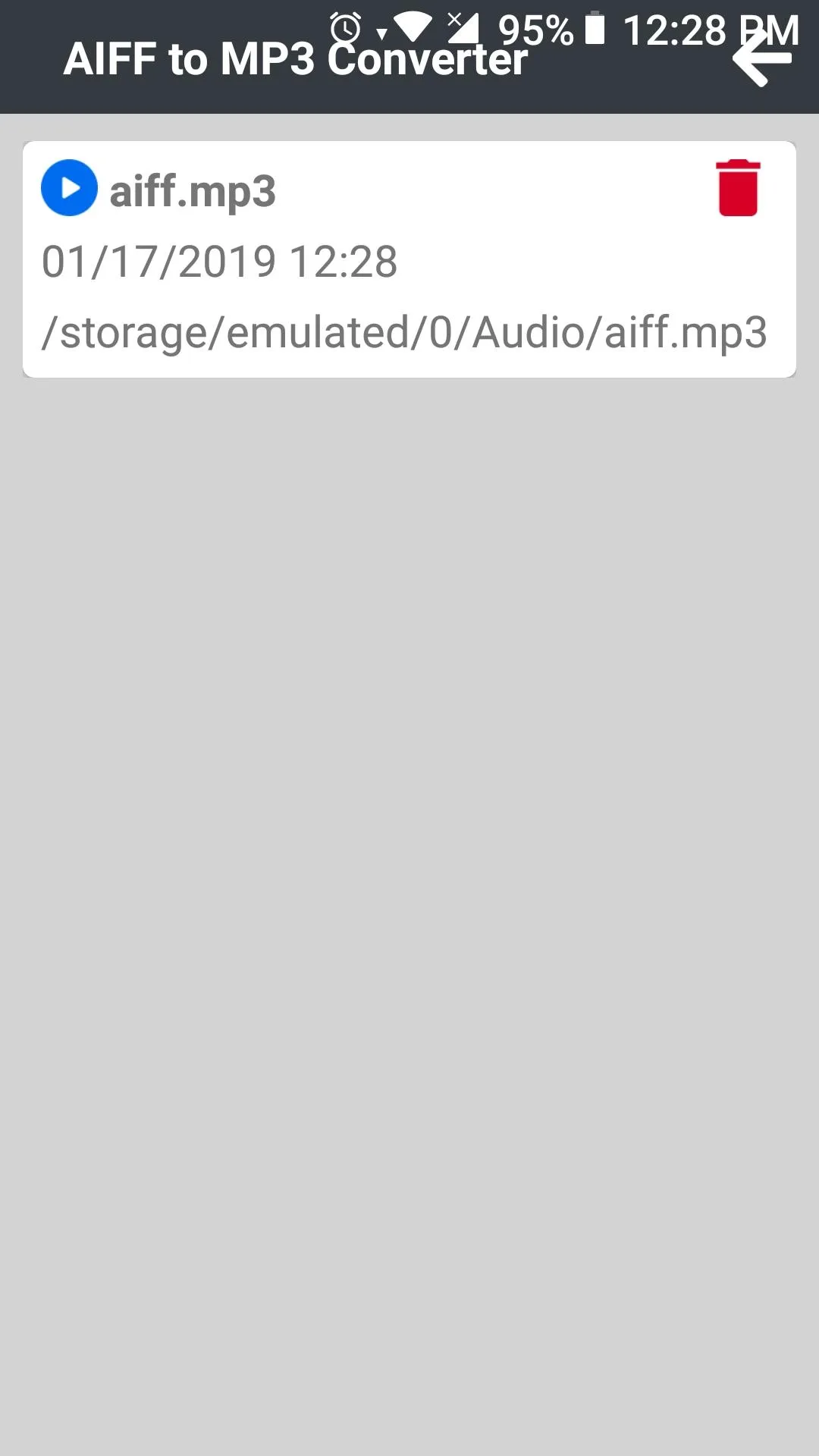 AIFF to MP3 Converter | Indus Appstore | Screenshot