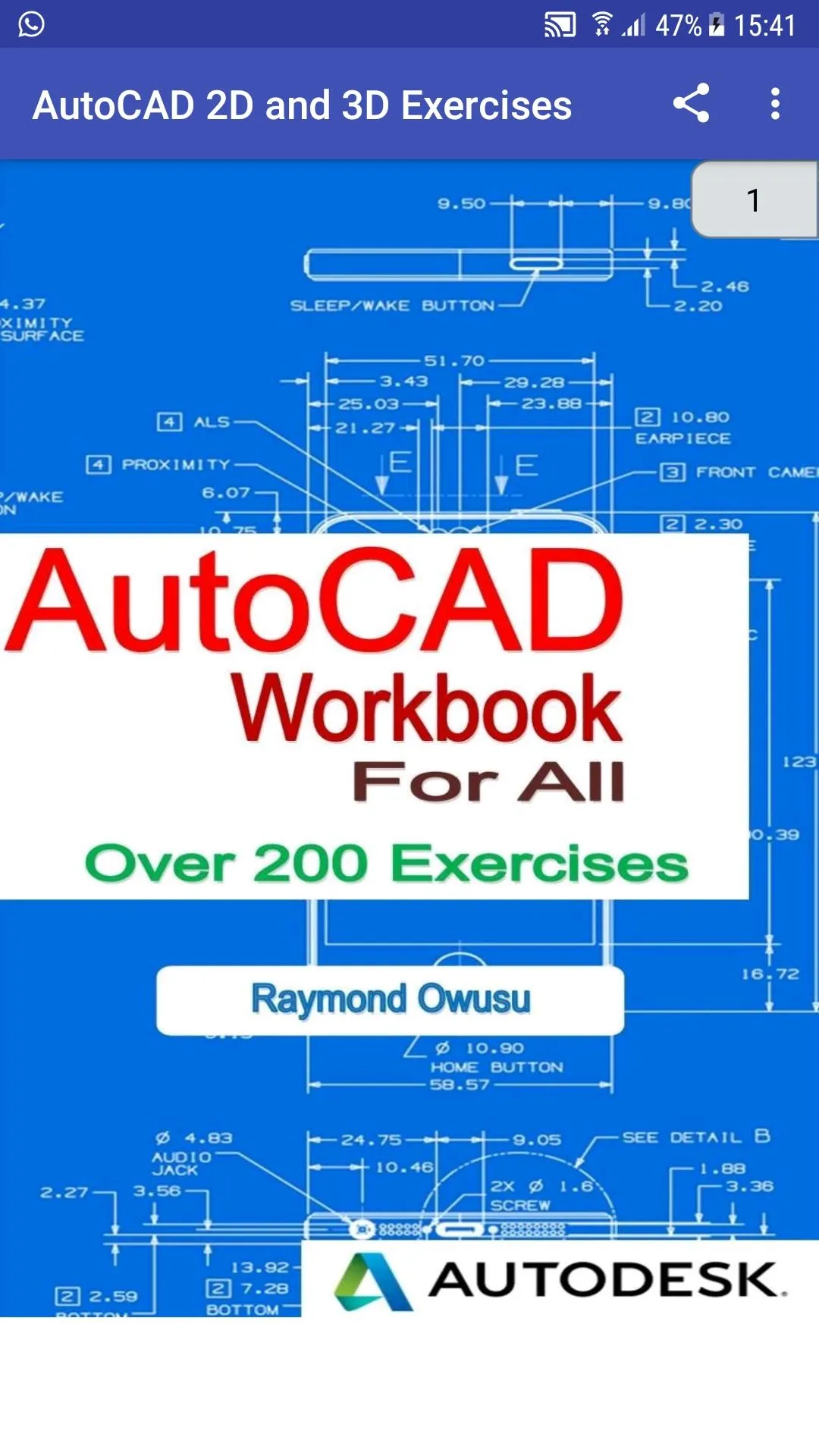 AutoCAD 2D & 3D Exercises | Indus Appstore | Screenshot