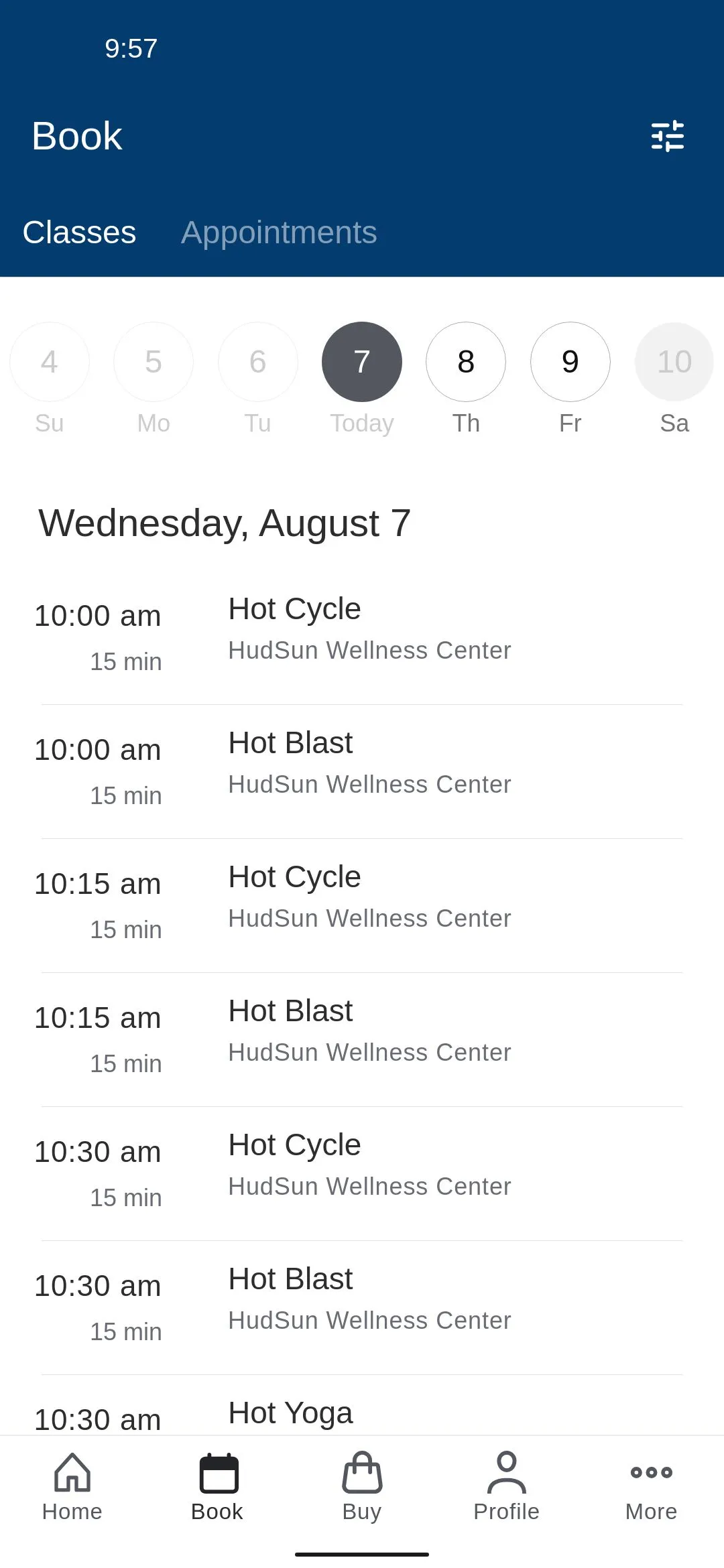 HudSun Wellness Center | Indus Appstore | Screenshot