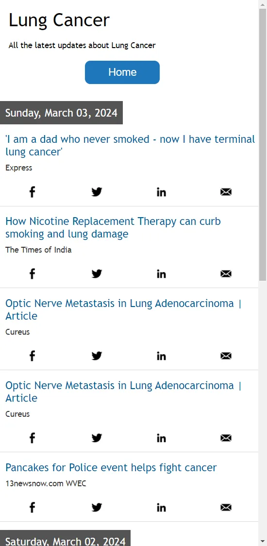 Lung Cancer News | Indus Appstore | Screenshot