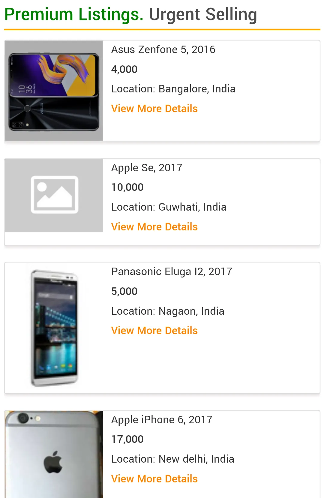 Mobiles4Sale - Since 2008 | Indus Appstore | Screenshot