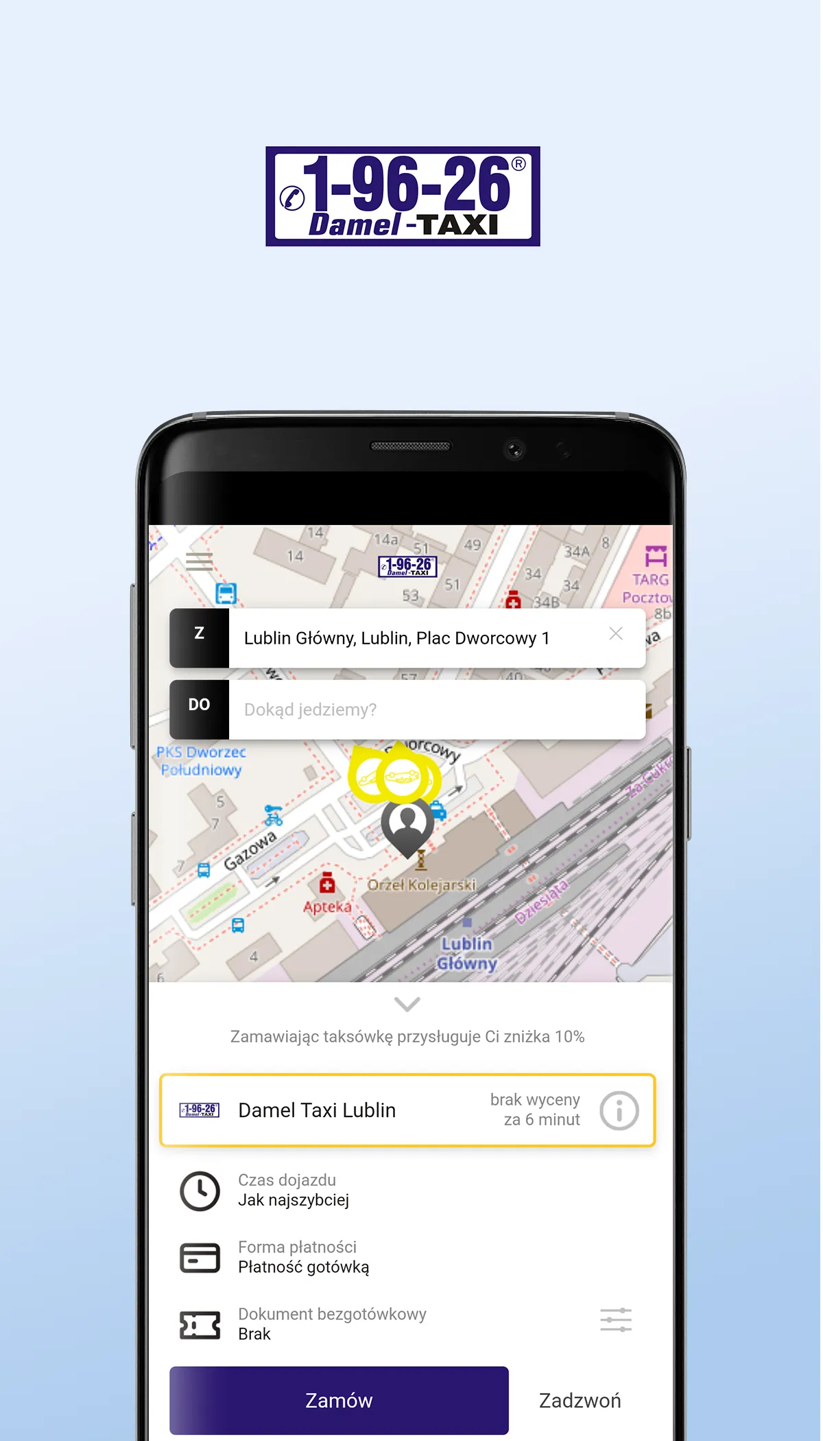 19626 Damel Taxi Lublin | Indus Appstore | Screenshot