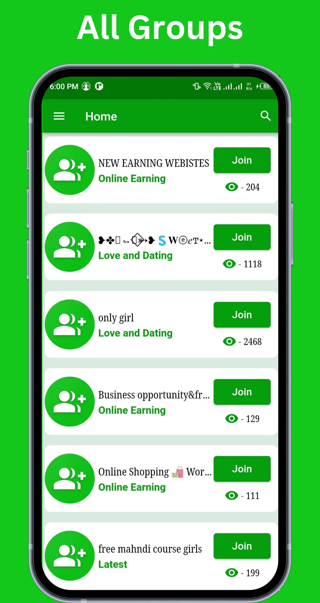 Social Groups Links Add Groups | Indus Appstore | Screenshot