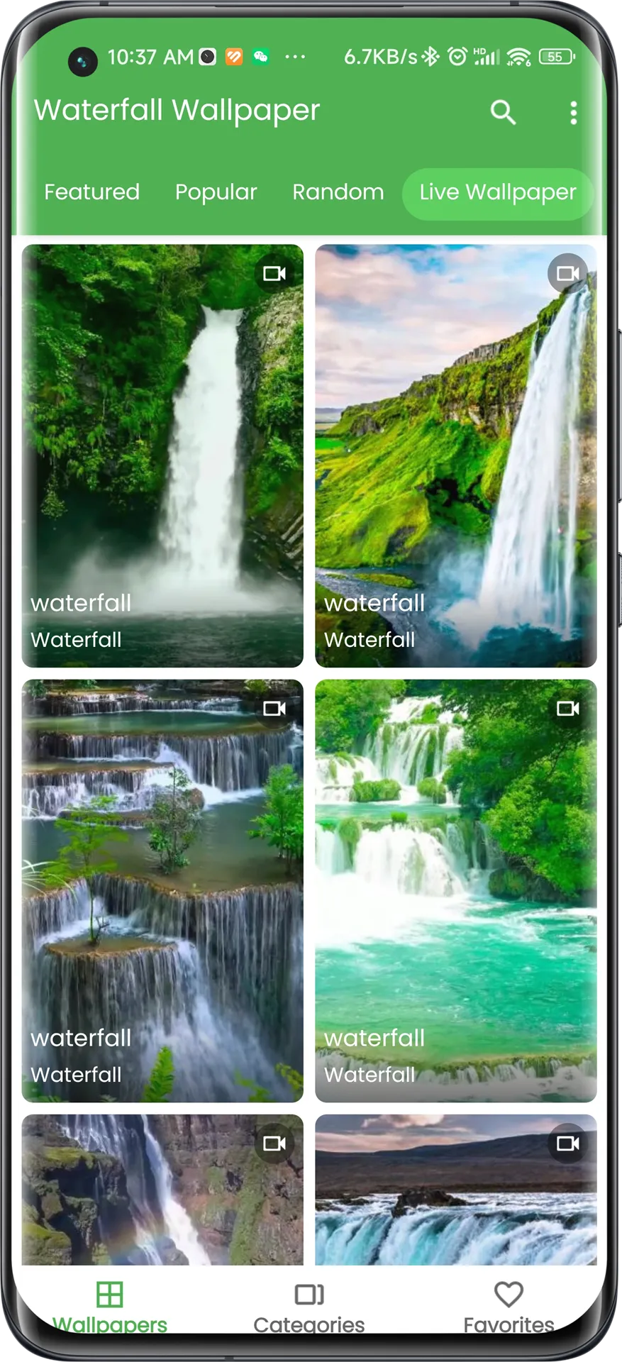 3D Waterfall Live Wallpaper | Indus Appstore | Screenshot