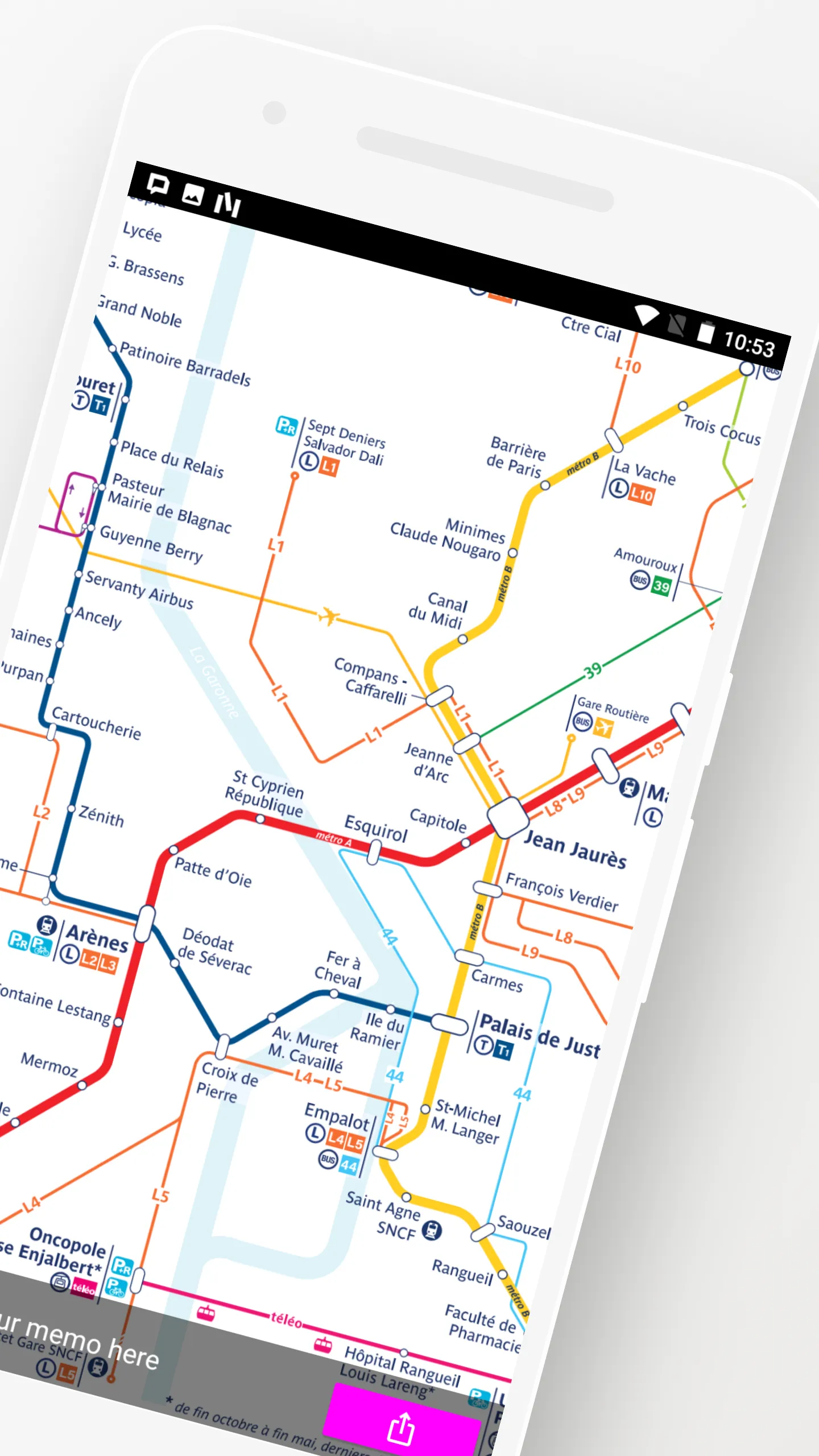 Toulouse Metro Tram Bus Travel | Indus Appstore | Screenshot