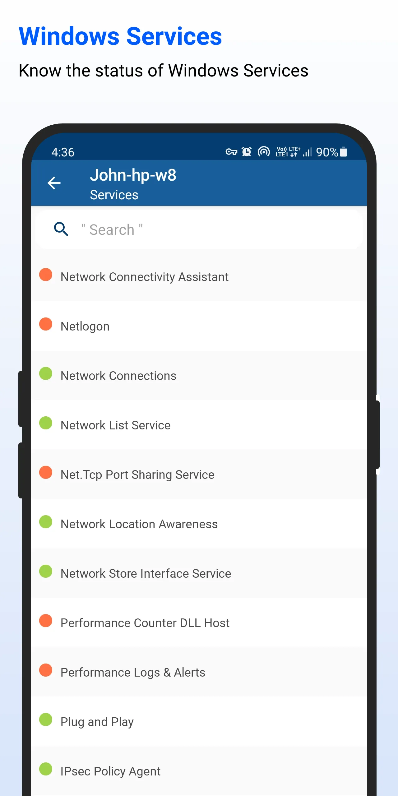 Windows Service Monitor | Indus Appstore | Screenshot