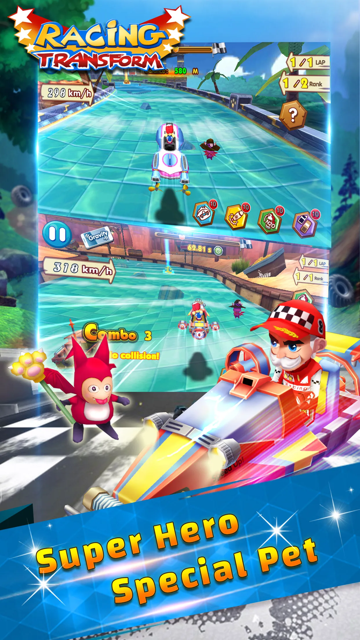 Racing Transform - Sky Race | Indus Appstore | Screenshot