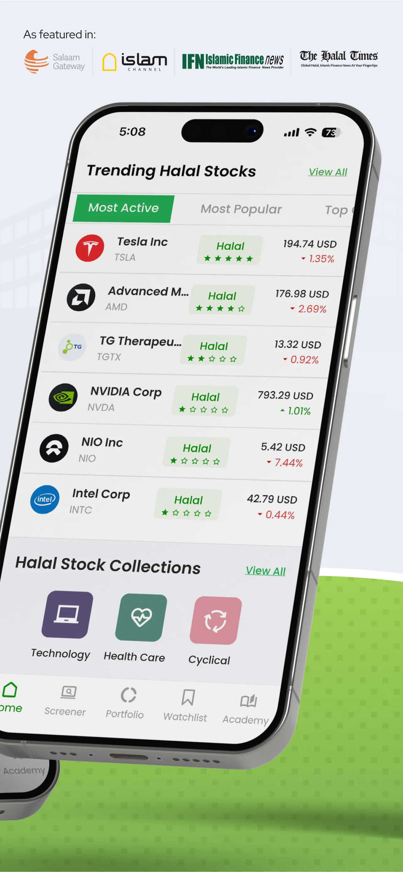 Musaffa: Halal Stocks & ETFs | Indus Appstore | Screenshot