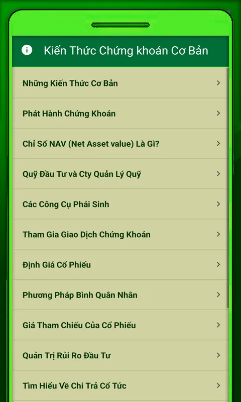 Chứng Khoán Cơ Bản | Indus Appstore | Screenshot