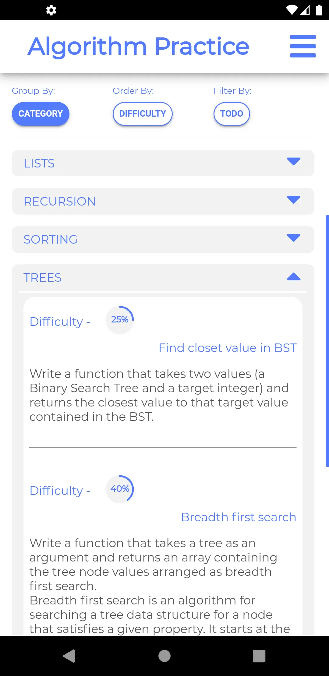 Algorithm Practice | Indus Appstore | Screenshot