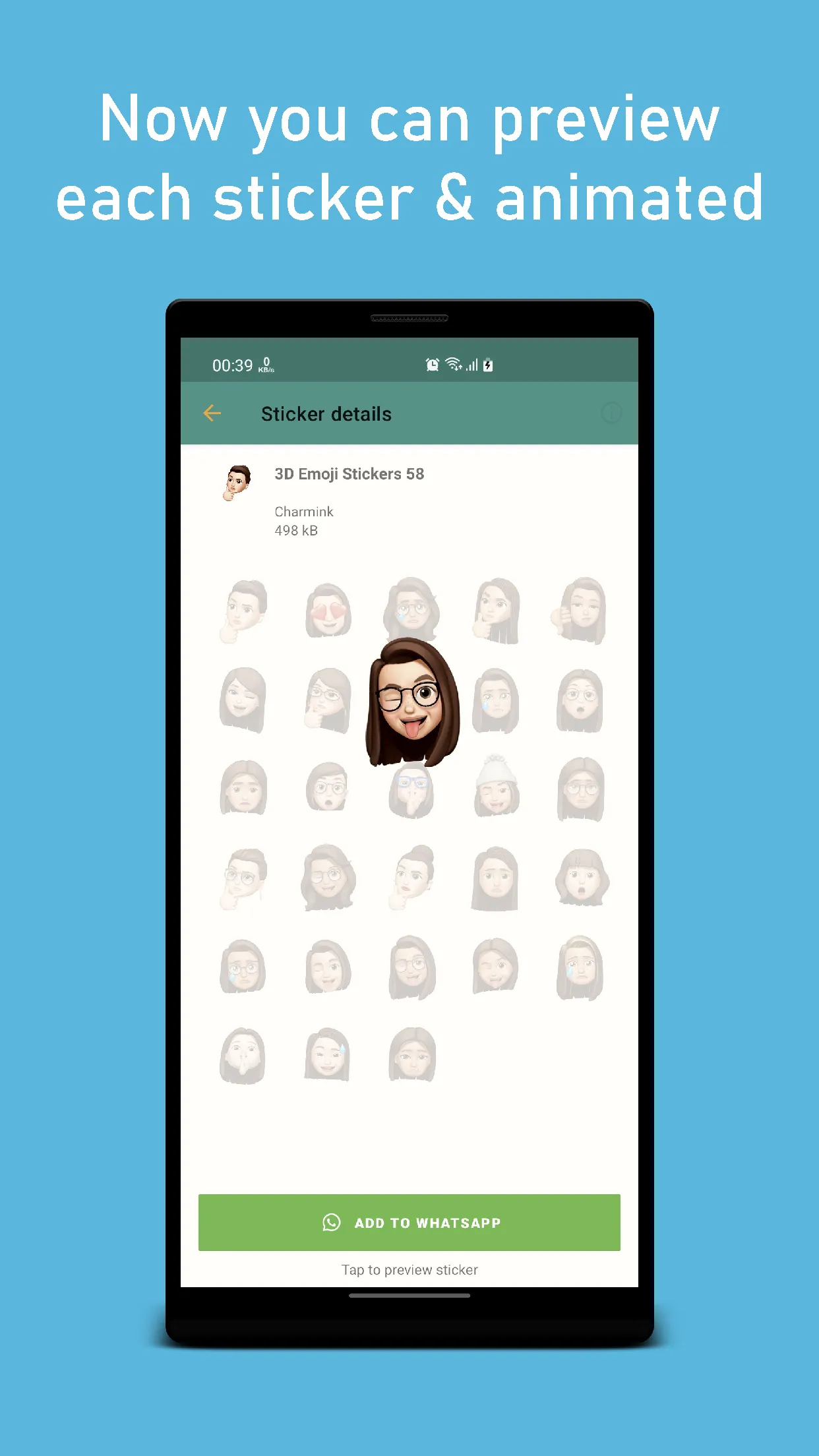 3DEmoji Animated WAStickerApps | Indus Appstore | Screenshot