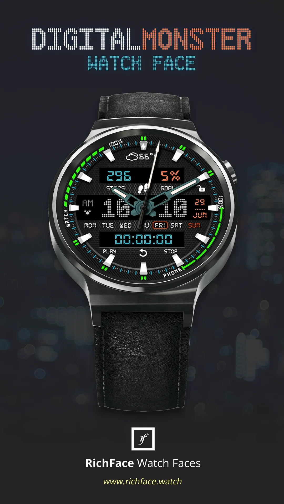 Digital Monster Watch Face | Indus Appstore | Screenshot