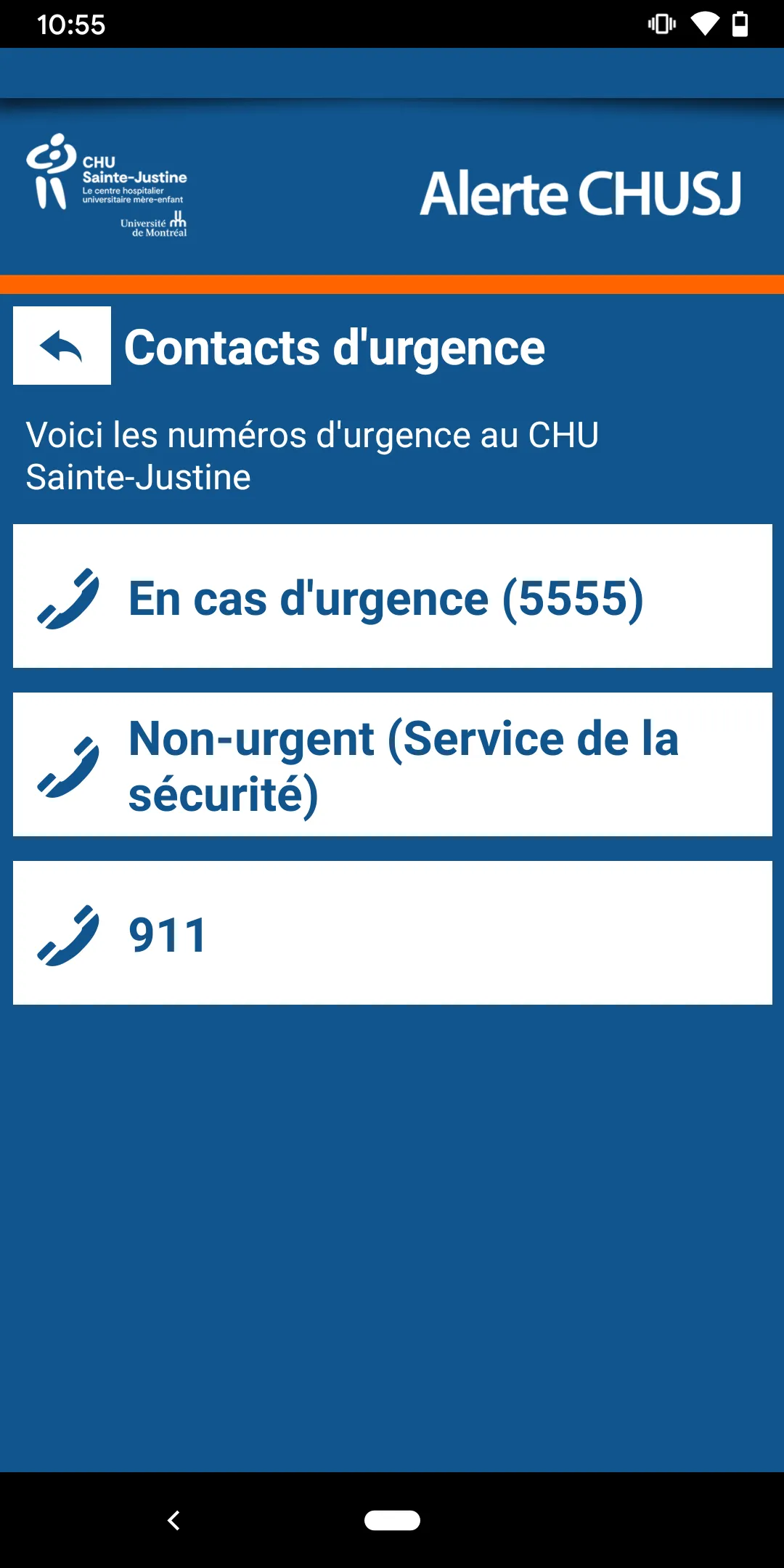 Alerte CHUSJ | Indus Appstore | Screenshot