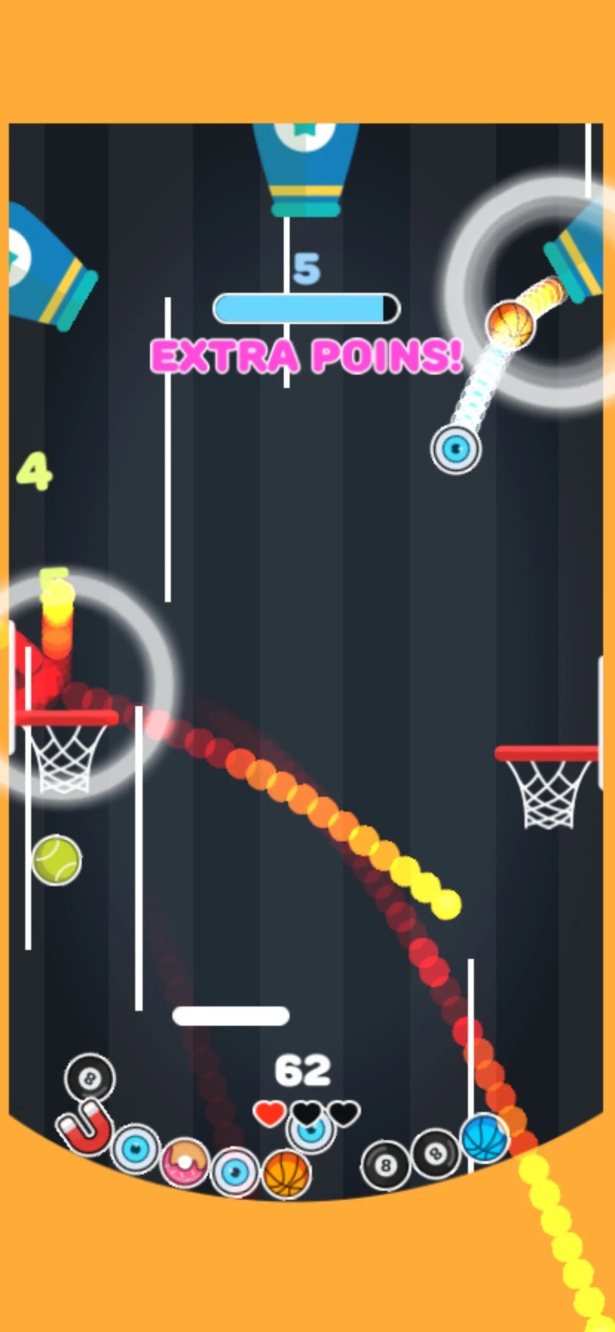 Bouncy Dunks : Fire Hoop Dunks | Indus Appstore | Screenshot