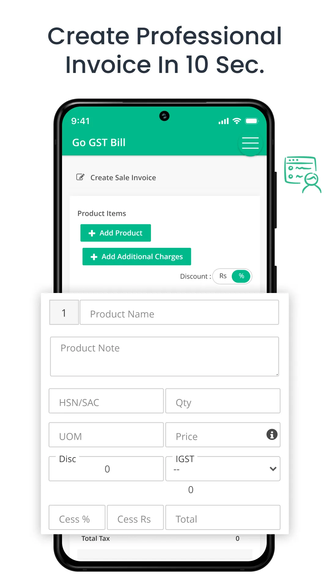 GoGSTBill: Invoice Billing App | Indus Appstore | Screenshot