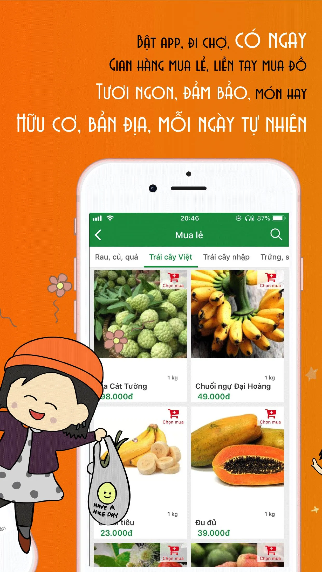 FoodHub - Thực phẩm tự nhiên | Indus Appstore | Screenshot