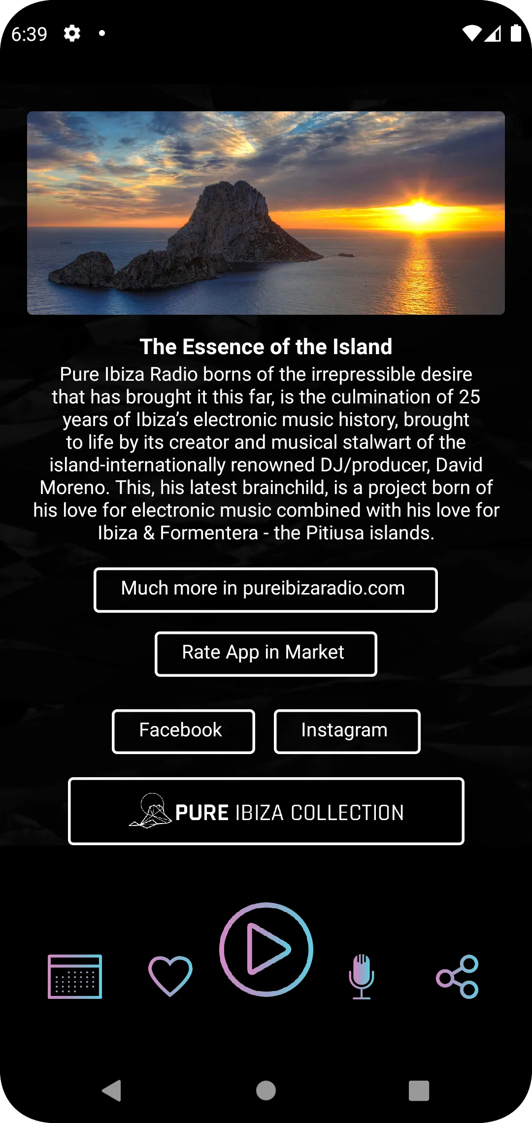 PureIbizaRadio | Indus Appstore | Screenshot