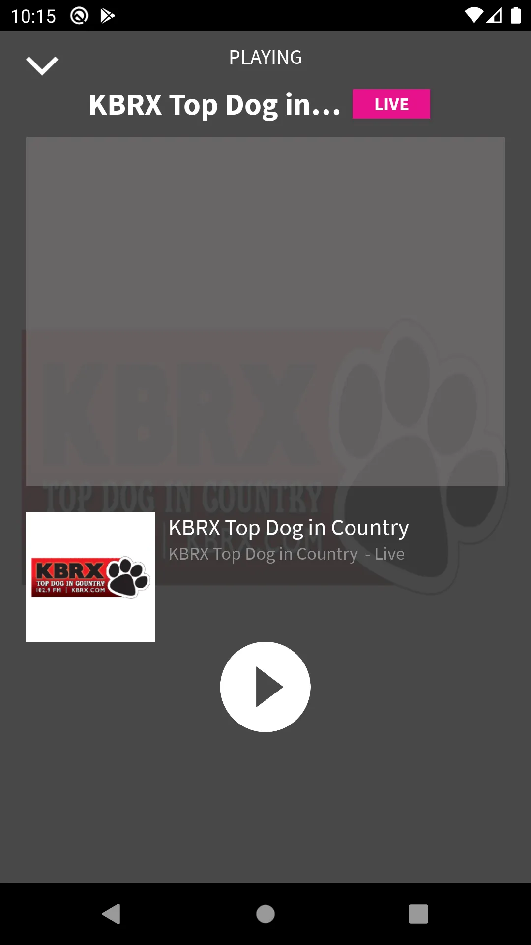 KBRX Radio 102.9 FM | Indus Appstore | Screenshot