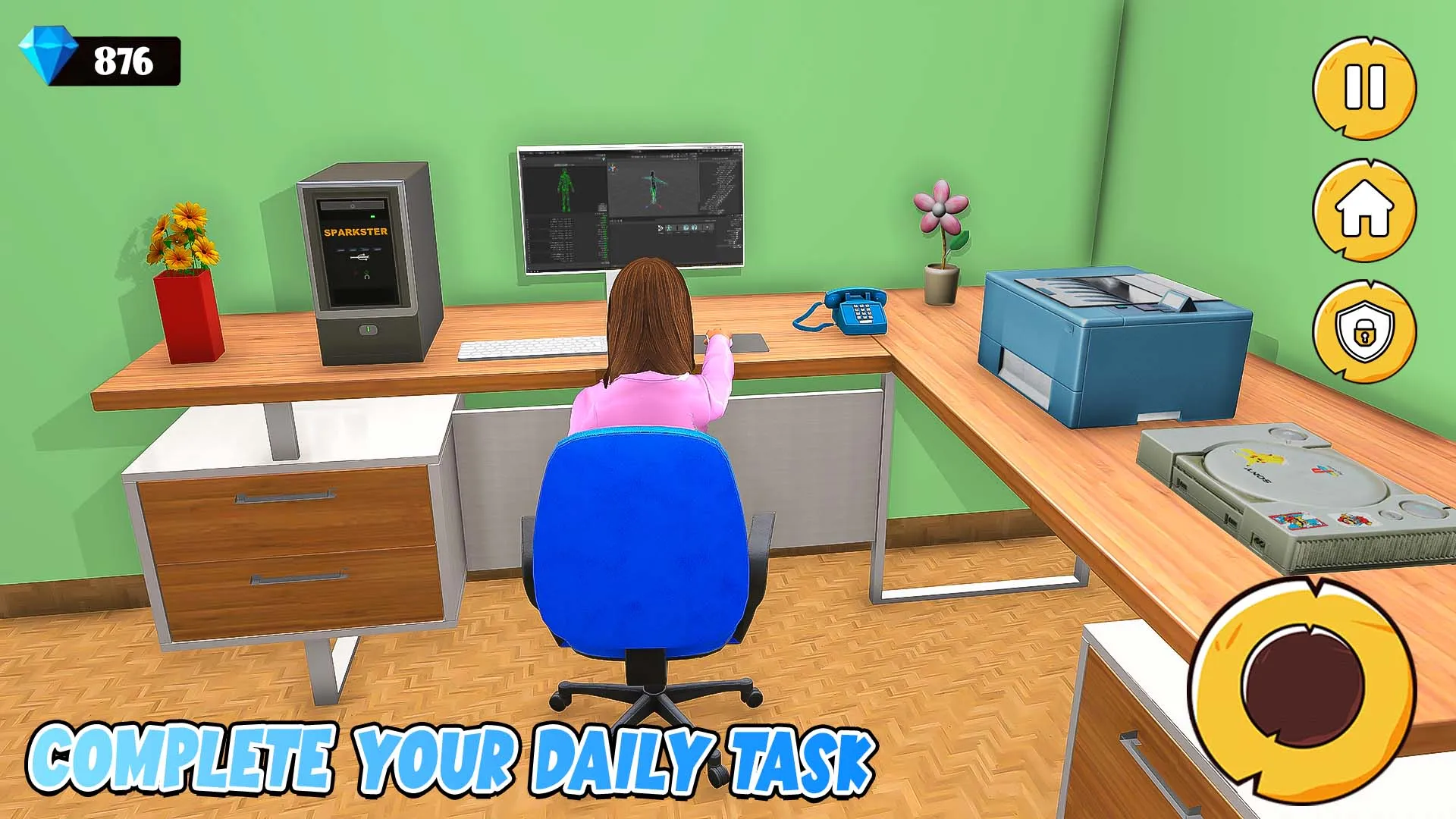 Office Girl Simulator Game 3D | Indus Appstore | Screenshot