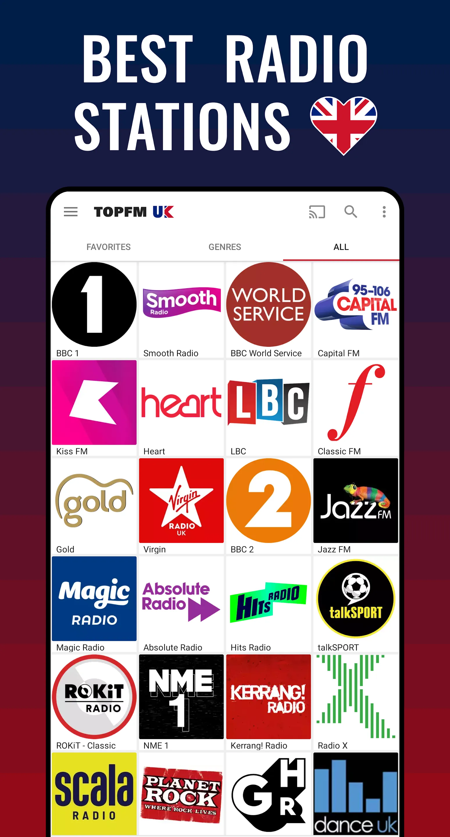 Radio UK: English music & news | Indus Appstore | Screenshot