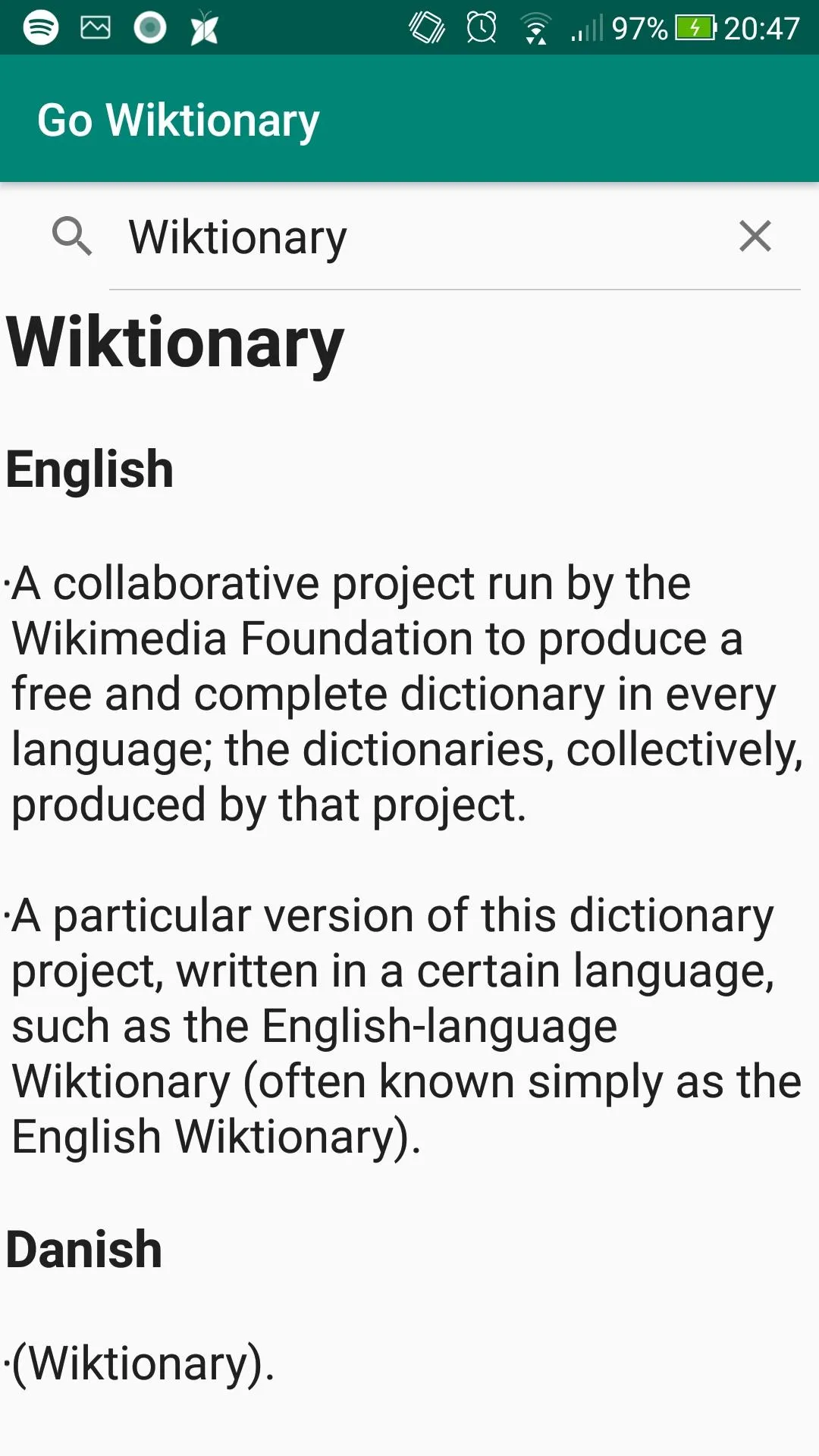 Go Wiktionary (with pics) | Indus Appstore | Screenshot