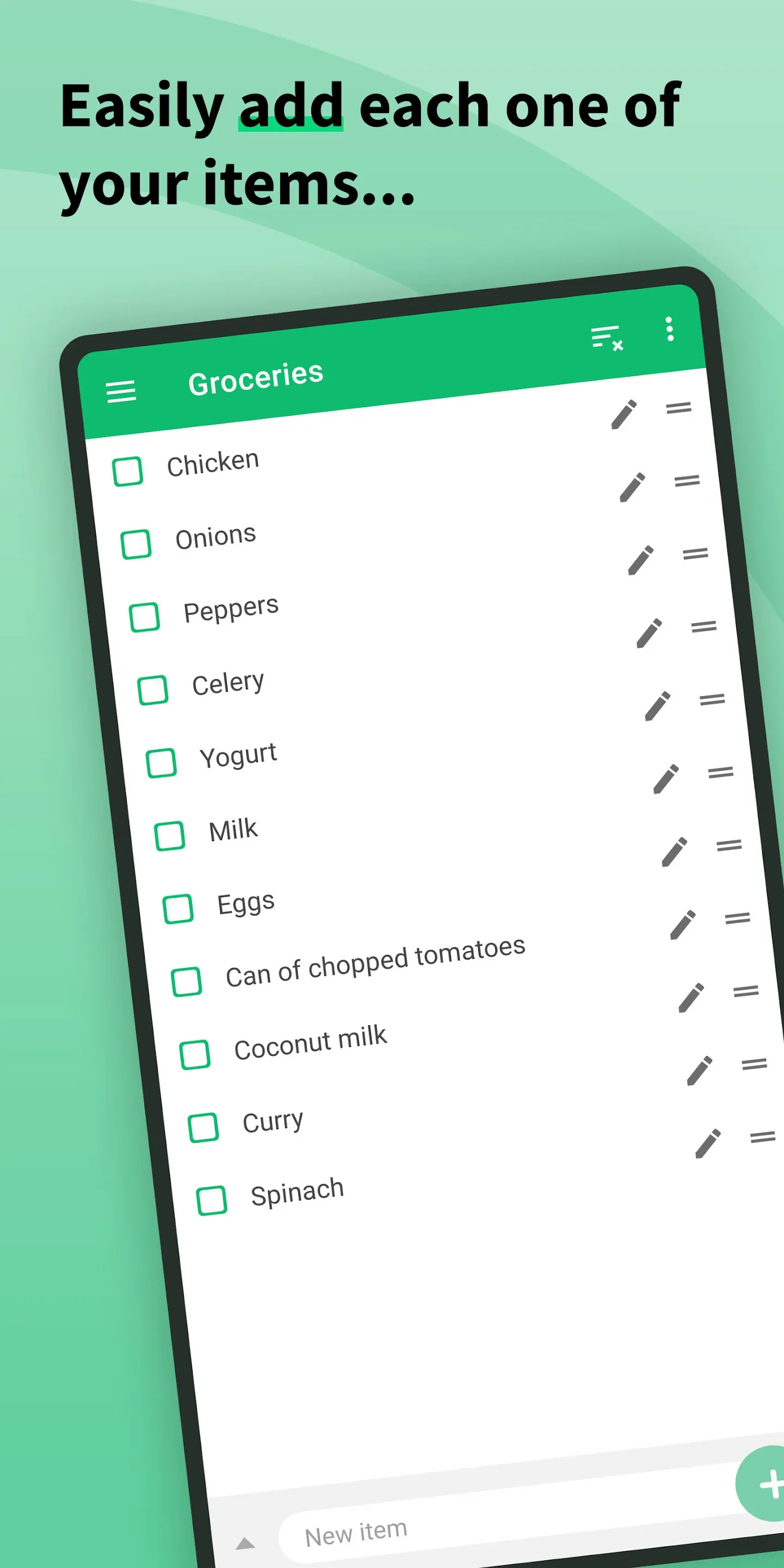 Shopping Lists (with widget) | Indus Appstore | Screenshot