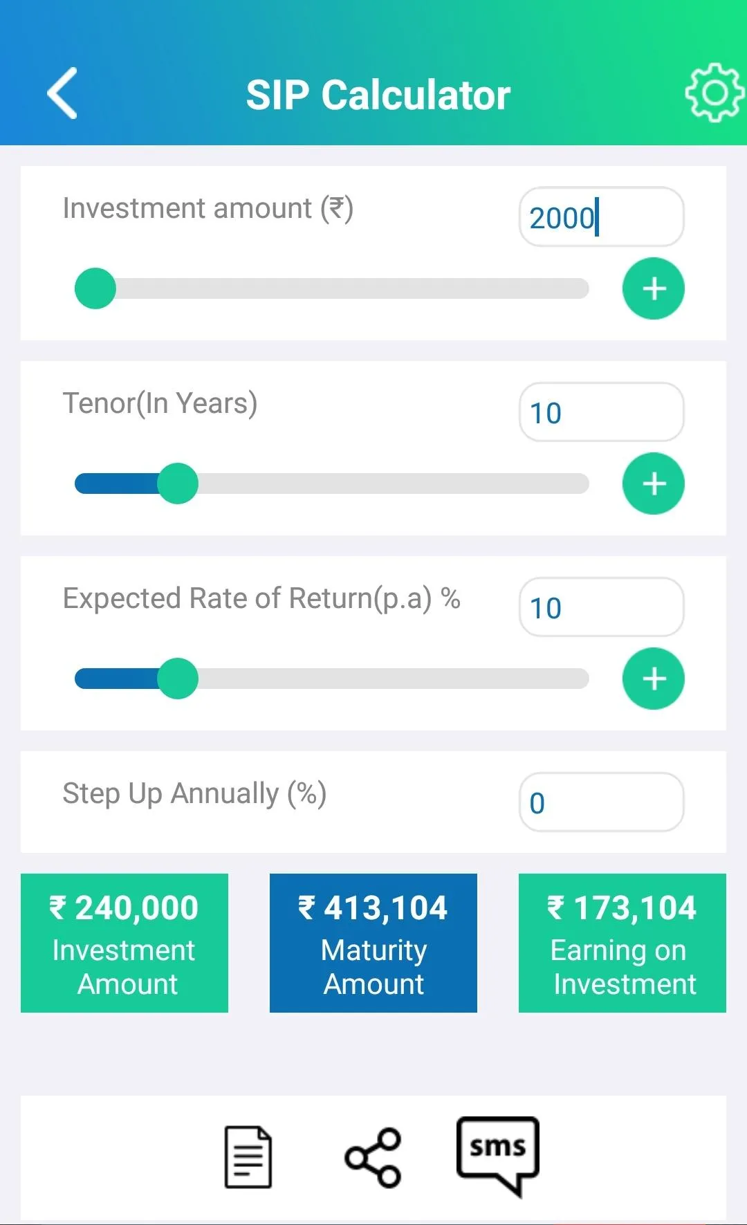 SIP Calculator - Your Mutual F | Indus Appstore | Screenshot