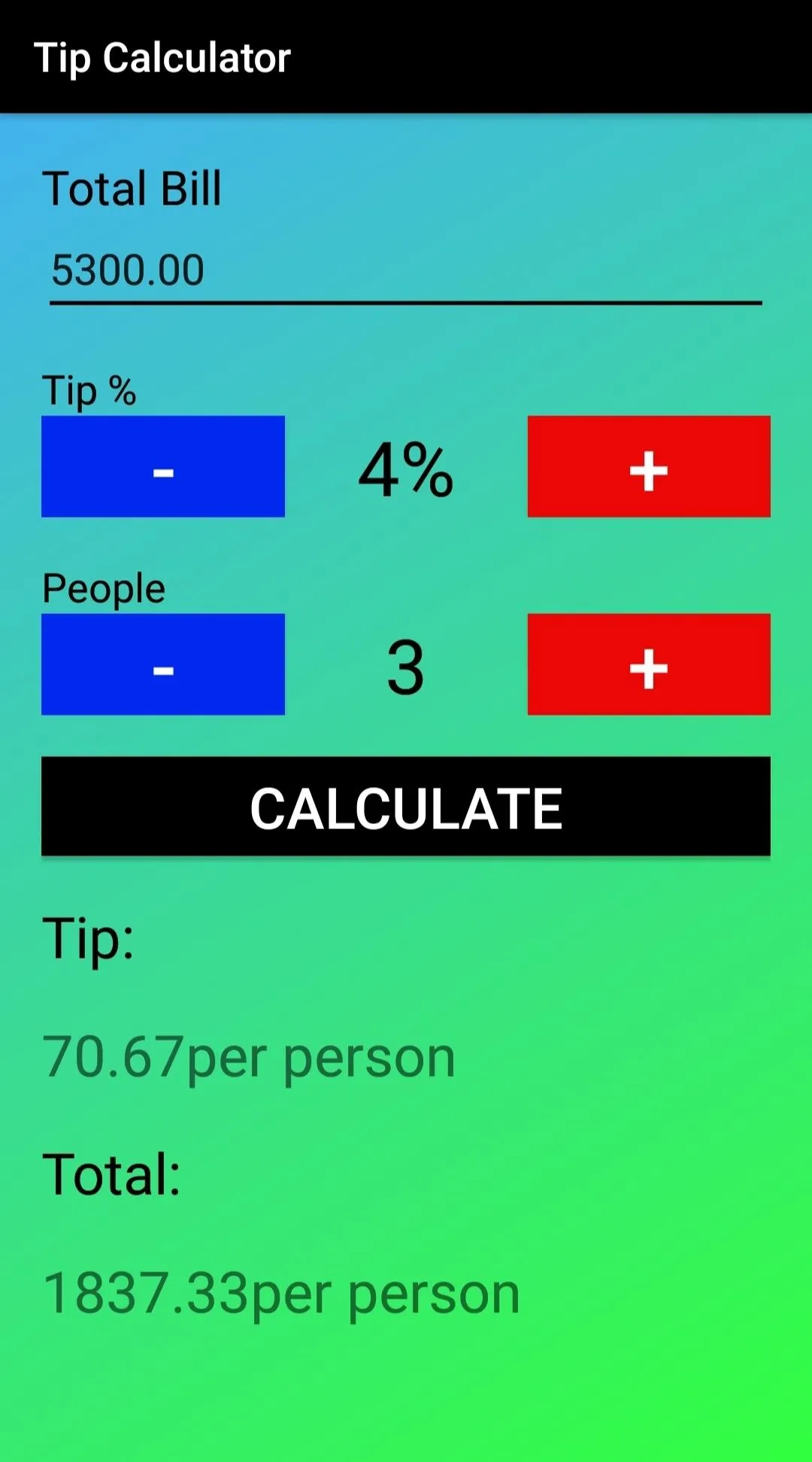 Tip Calculator | Indus Appstore | Screenshot