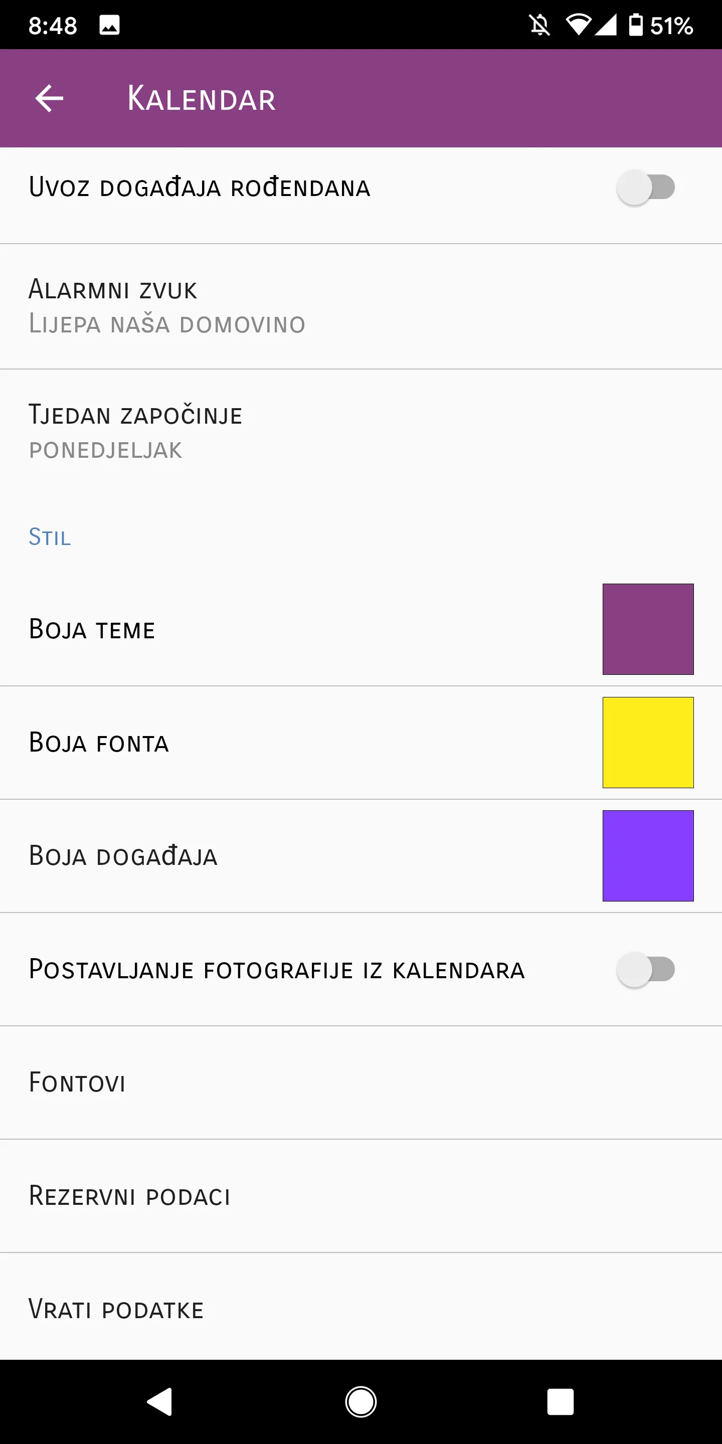 Kalendar Hrvatski 2024 | Indus Appstore | Screenshot