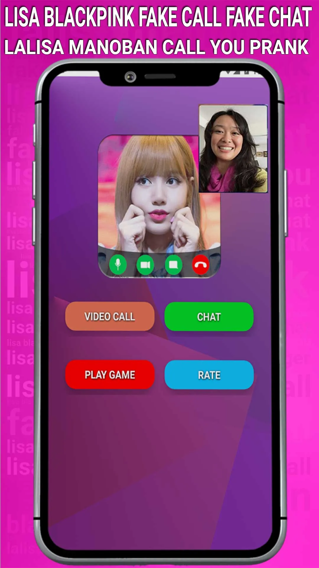 Lisa Blackpink Fake Call, Chat | Indus Appstore | Screenshot