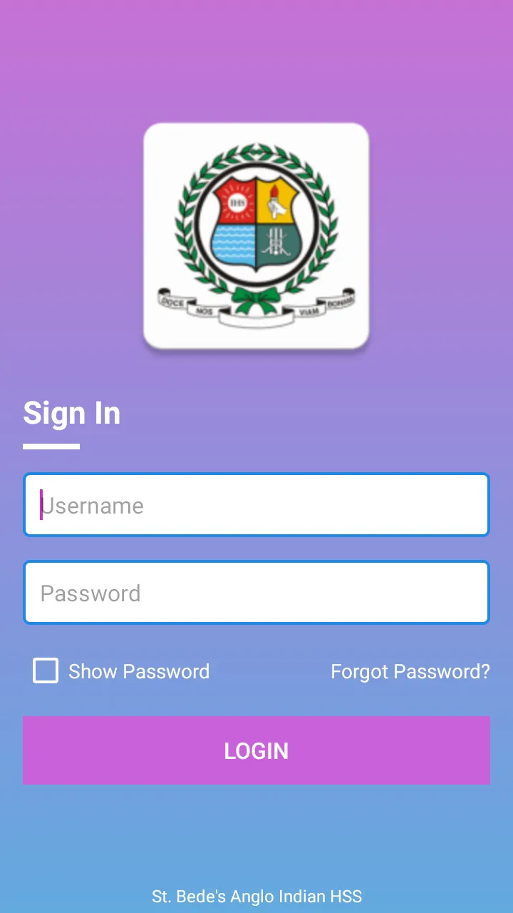 St. Bede's Anglo Indian HSS | Indus Appstore | Screenshot