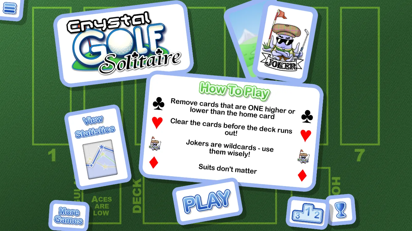 Crystal Golf Solitaire | Indus Appstore | Screenshot