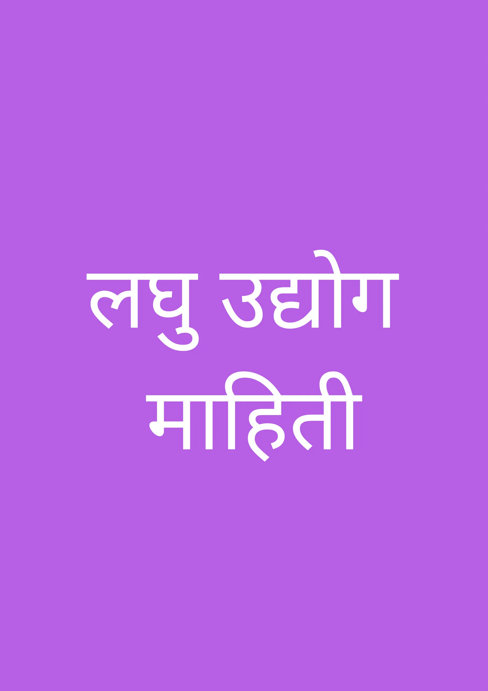 Laghu Udyog लघु  उद्योग माहिती | Indus Appstore | Screenshot