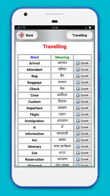 Word Book English to Hindi | Indus Appstore | Screenshot