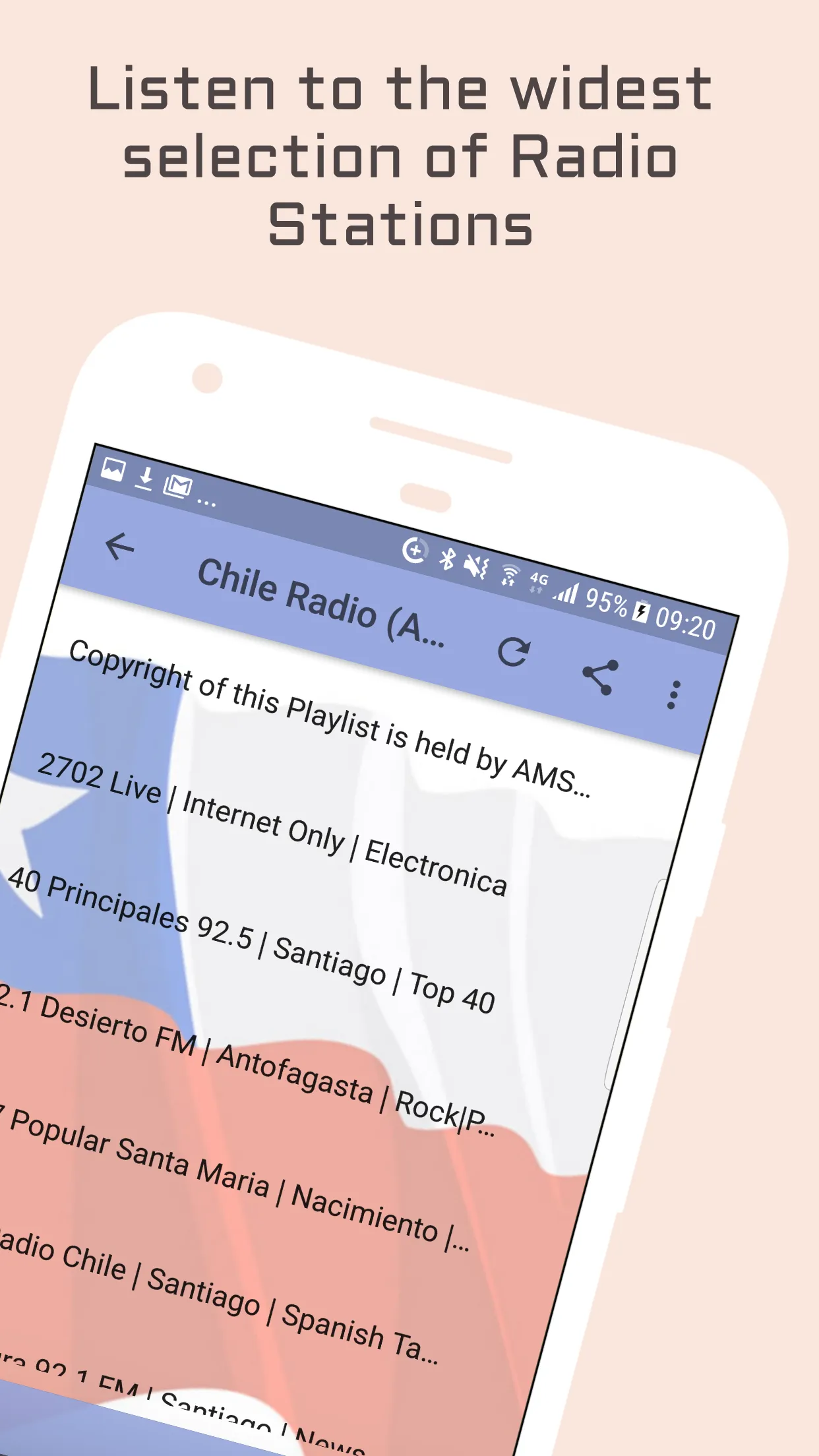 Chile Radio Music & News | Indus Appstore | Screenshot