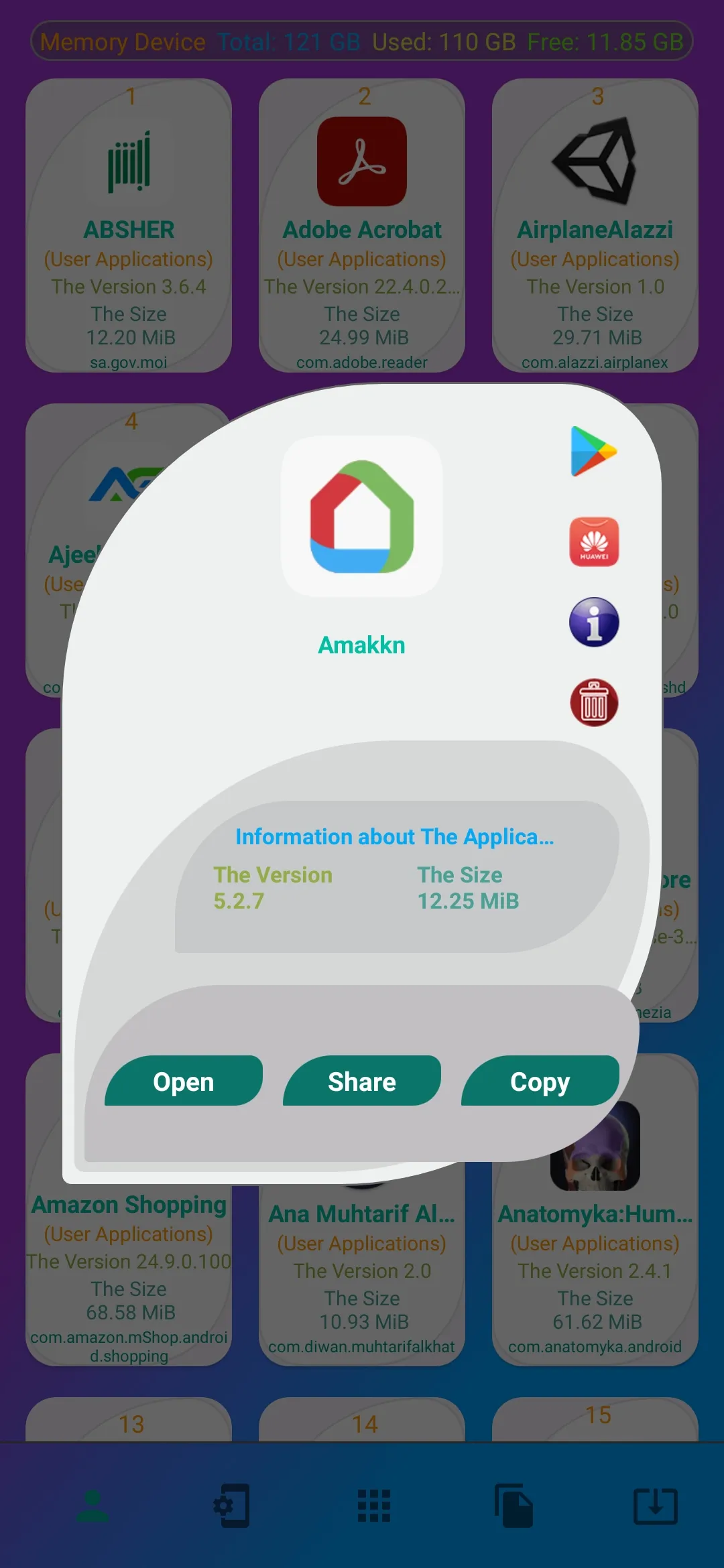 Applications Manager Share | Indus Appstore | Screenshot